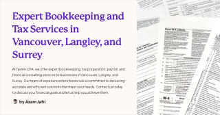 Expert Bookkeeping and Tax Services in Vancouver Langley and Surrey |Taxlink CPA