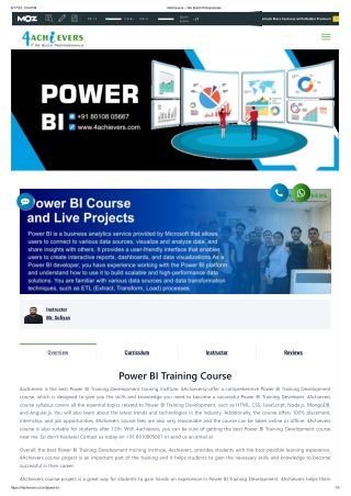 Best Power BI Course