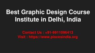 Best Graphic Design Course Institute in Delhi