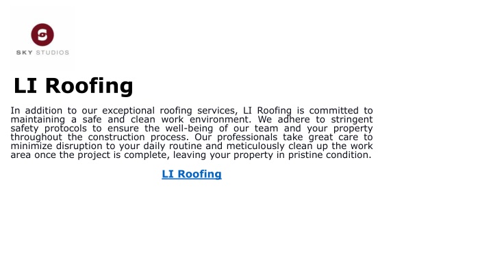 li roofing