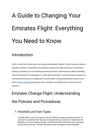 A Guide to Changing Your Emirates Flight_ Everything You Need to Know