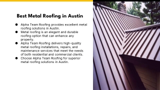 autin metal roofing - Alpha Team Roofing