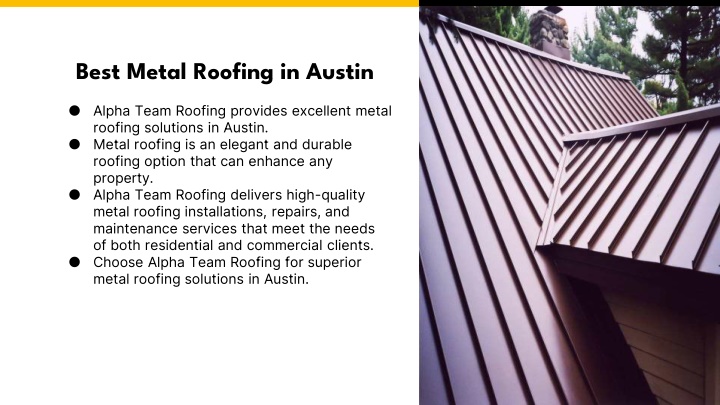 best metal roofing in austin