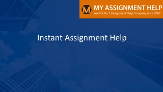 Get Instant Assignment Help By Top Writers