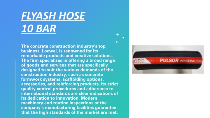 flyash hose 10 bar