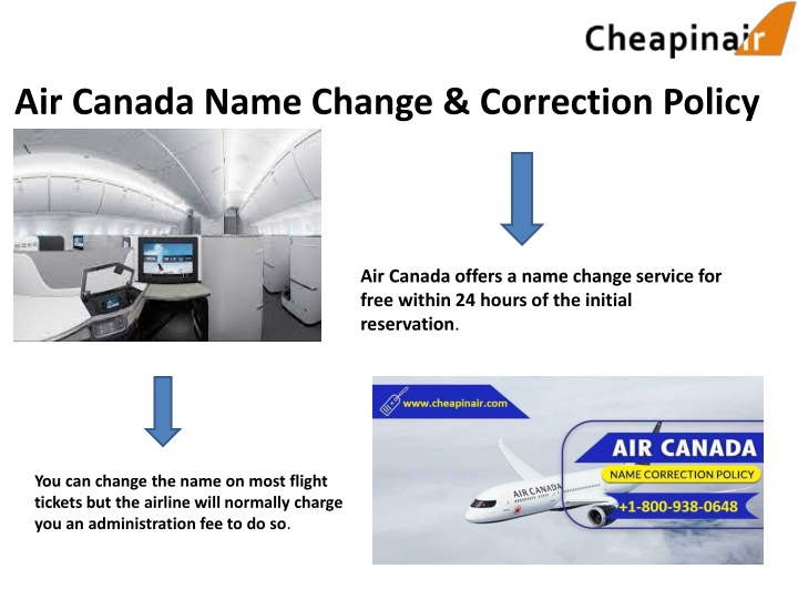 air canada name change correction policy