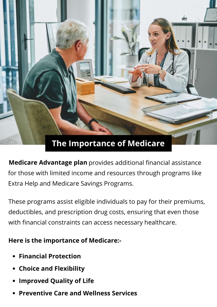 the importance of medicare