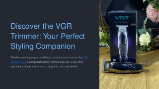 Discover-the-VGR-Trimmer-Your-Perfect-Styling-Companion