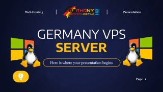 Germany VPS Server Empower Your Website with Blazing Speed and Unbeatable Reliability