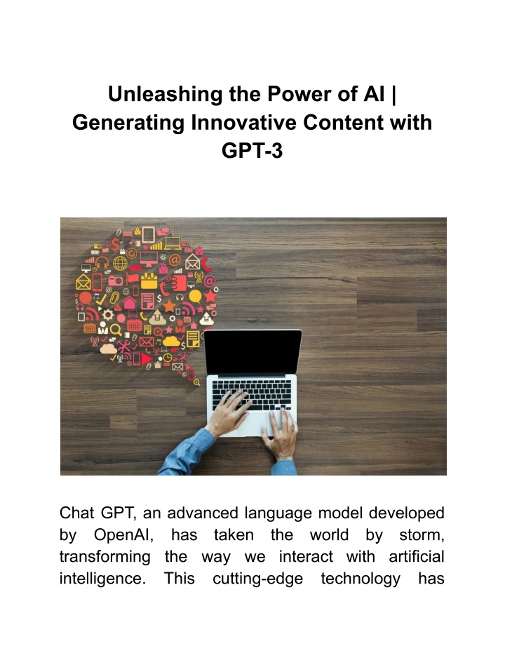 unleashing the power of ai generating innovative