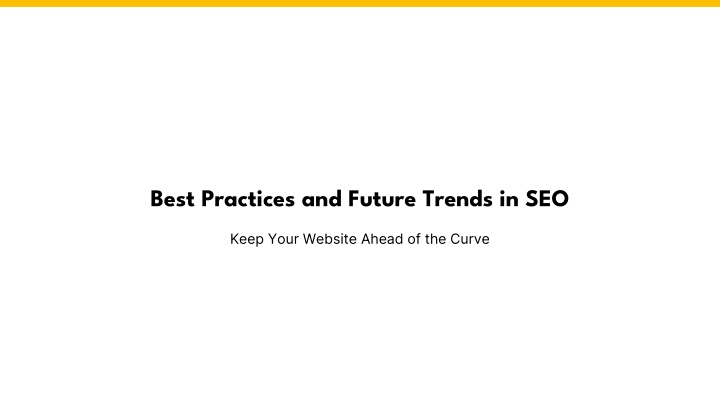 best practices and future trends in seo