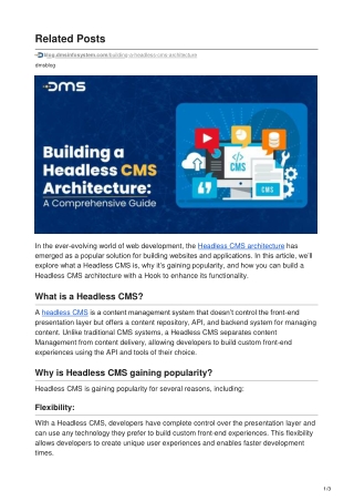 Building a Headless CMS Architecture: A Comprehensive Guide
