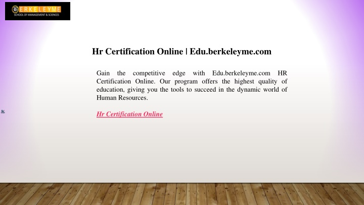 hr certification online edu berkeleyme com