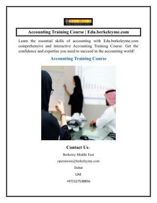accounting training course edu berkeleyme com