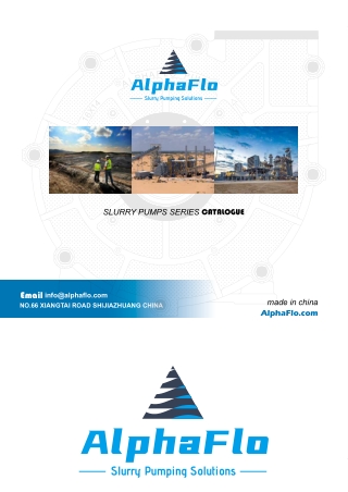 AlphaFlo® | Mining Centrifugal Slurry Pump Manufacturer China
