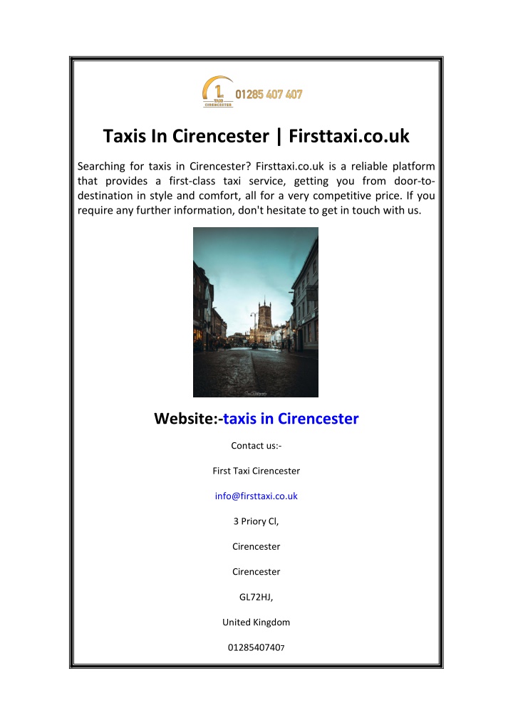 taxis in cirencester firsttaxi co uk