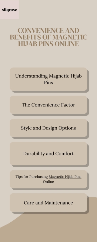 Convenience and Benefits of Magnetic Hijab Pins Online