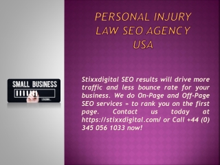 Personal Injury Law SEO Agency USA