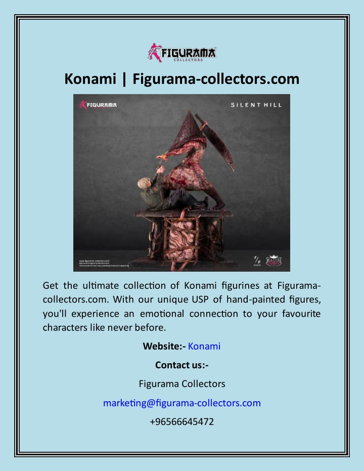 konami figurama collectors com