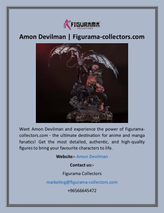 Amon Devilman  Figurama-collectors