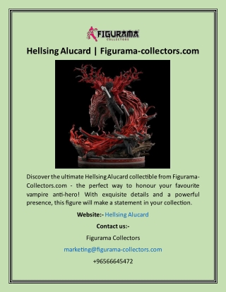 Hellsing Alucard  Figurama-collectors