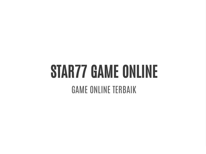 star77 game online game online terbaik