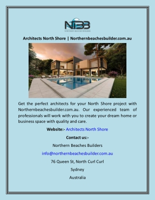Architects North Shore  Northernbeachesbuilder.com