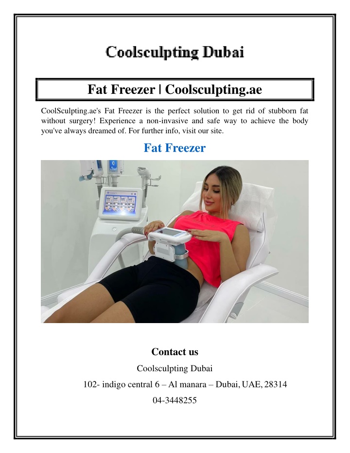 fat freezer coolsculpting ae