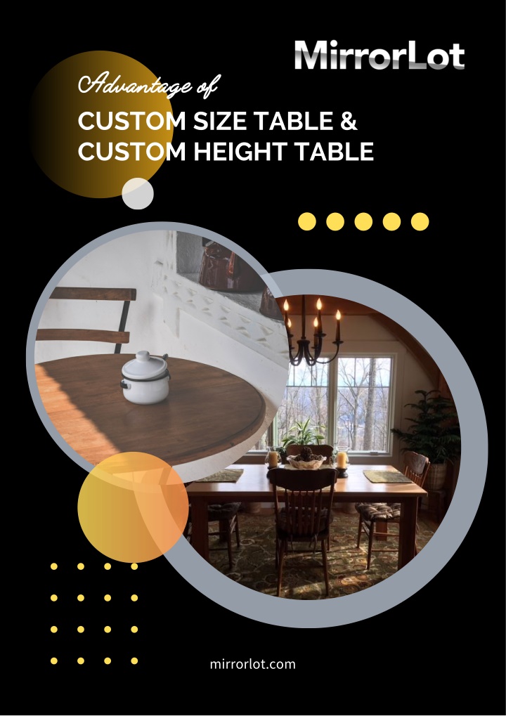 advantage of custom size table custom height table