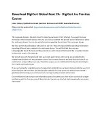 Download DigiCert Global Root CA - DigiCert Inc Practice Course - slide 1