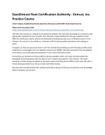 ExactEntrust Root Certification Authority - Entrust, Inc. Practice Course - slide 1
