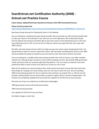 exactentrust net certification authority 2048