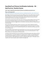ExactGeoTrust Primary Certification Authority - G3 - GeoTrust Inc. Practice Cour - slide 1