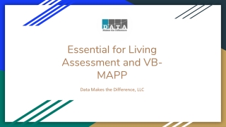 Essential for Living Assessment and VB-MAPP