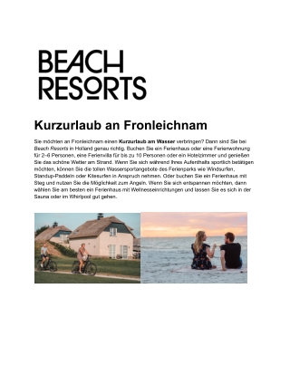 fronleichnam holland - beach resorts