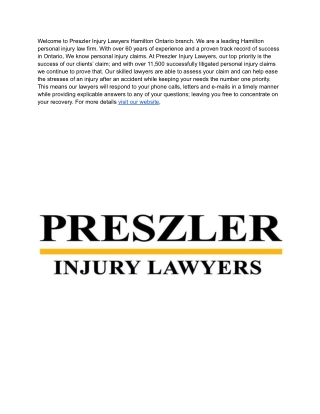 Preszler Injury Lawyers