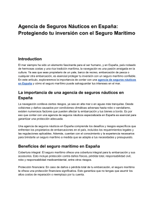 Title_ Agencia de Seguros Náuticos en España_ Protegiendo tu inversión con el Seguro Marítimo