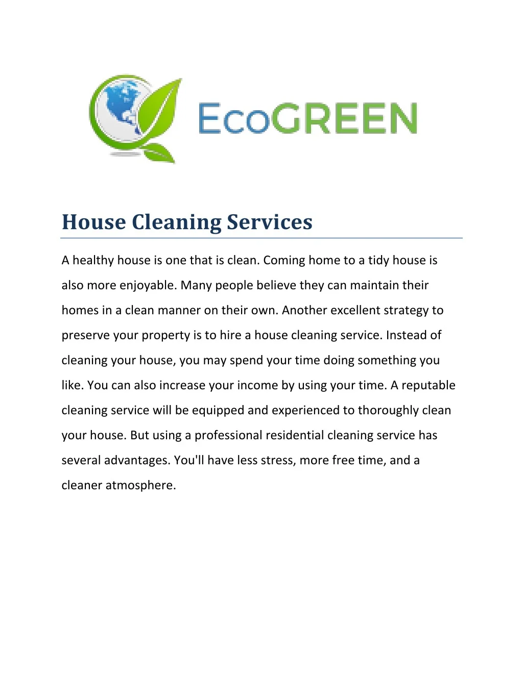 PPT - House Cleaning Services PowerPoint Presentation, free download ...