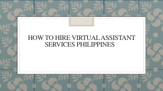 how to hire virtual assistant services philippines