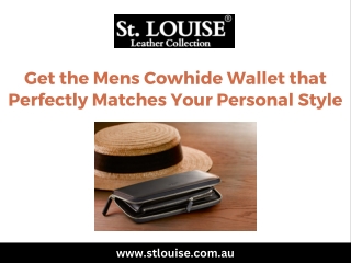 Get the Mens Cowhide Wallet that Perfectly Matches Your Personal Style