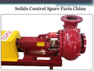 Solids Control Spare Parts China