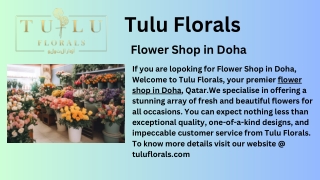 Doha Flower Shop | Tulu Florals
