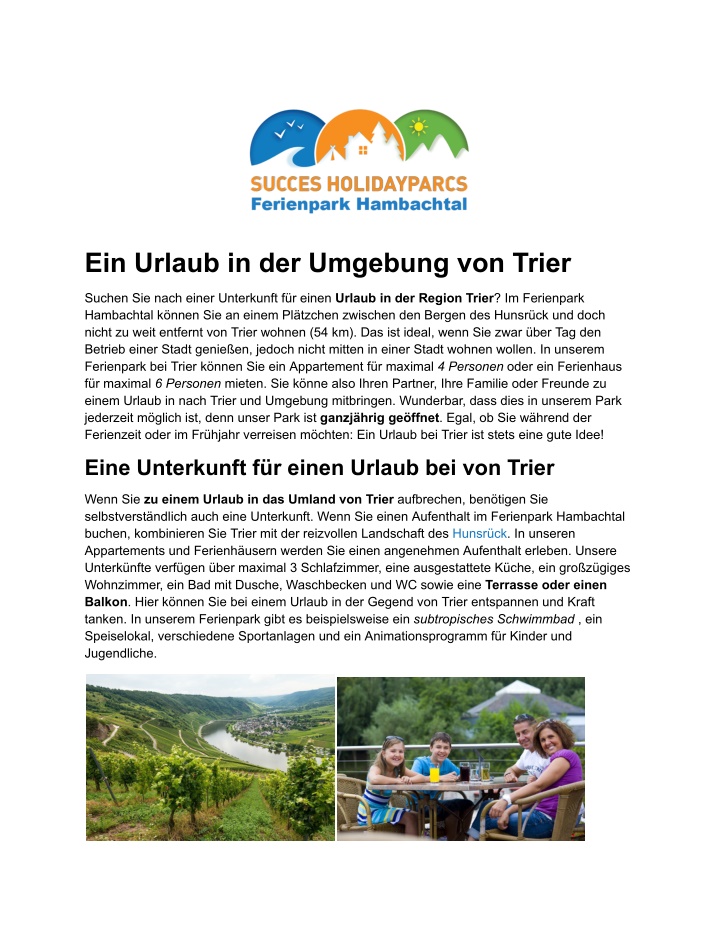 ein urlaub in der umgebung von trier