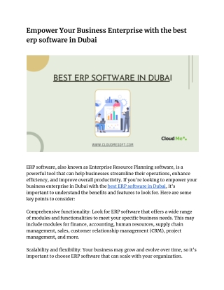 empower your business enterprise with the best