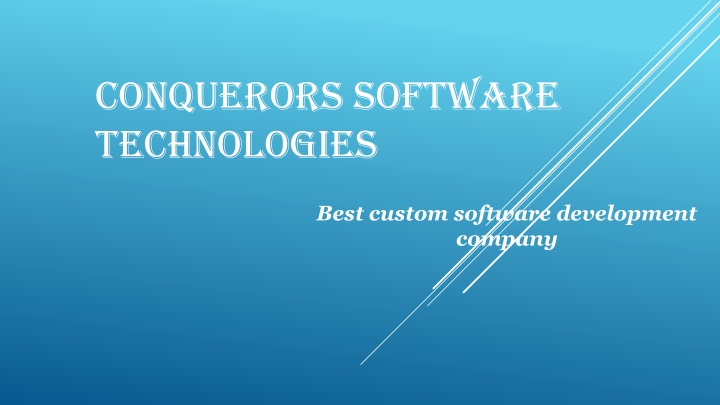 conquerors software technologies