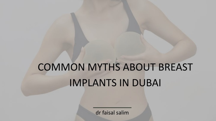 common myths about breast implants in dubai