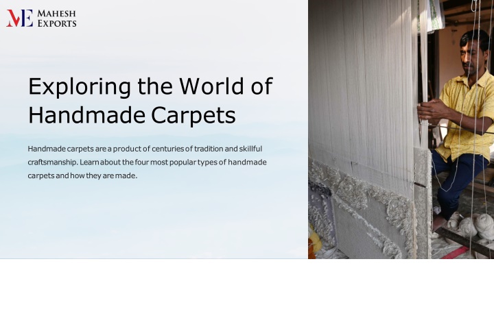 exploring the world of handmade carpets