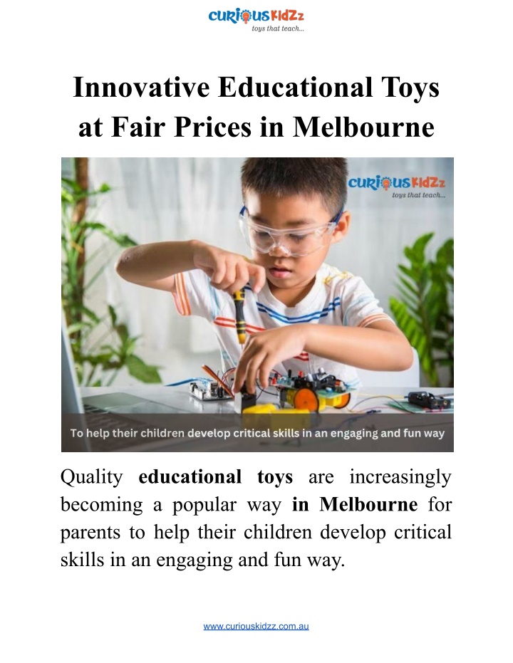 innovative educational toys at fair prices