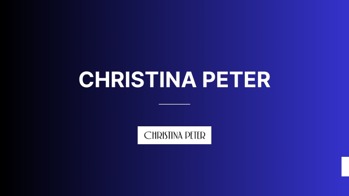 christina peter