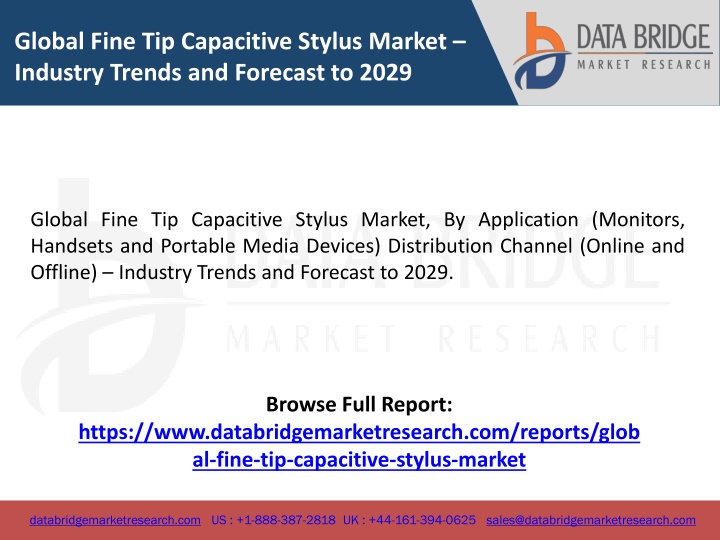global fine tip capacitive stylus market industry